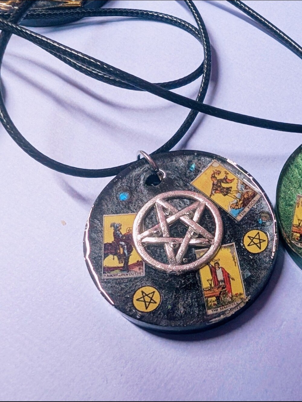 Handmade Tarot Pentagram Pendant Necklace